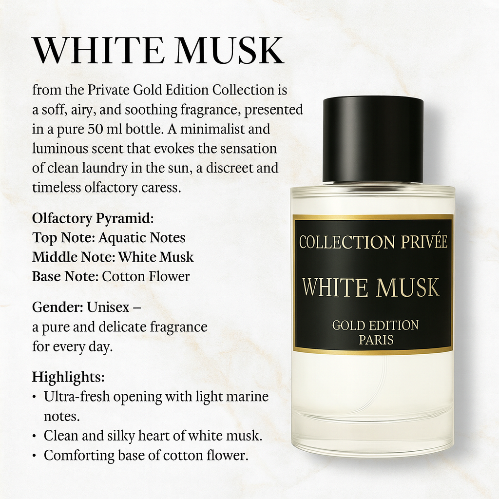 MUSC BLANC 50ml Eau de parfum unisexe